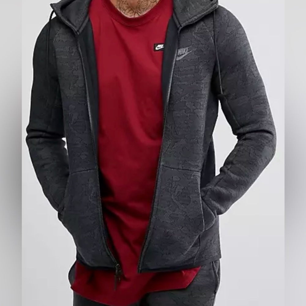 Nike Tech Fleece Jacquard Hoodie Full Zip Jacket  863814-038 Tech Pack Size 2XL